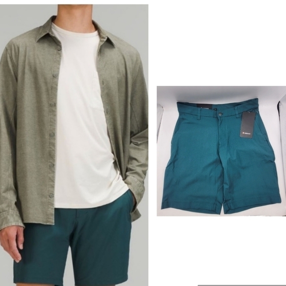 Lululemon Commission Short Classic 9" Green Jasper Size 30 - Picture 12 of 12